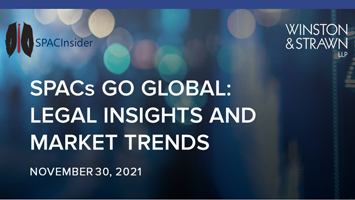 TOMORROW: SPACs Go Global: Legal Insights and Market Trends